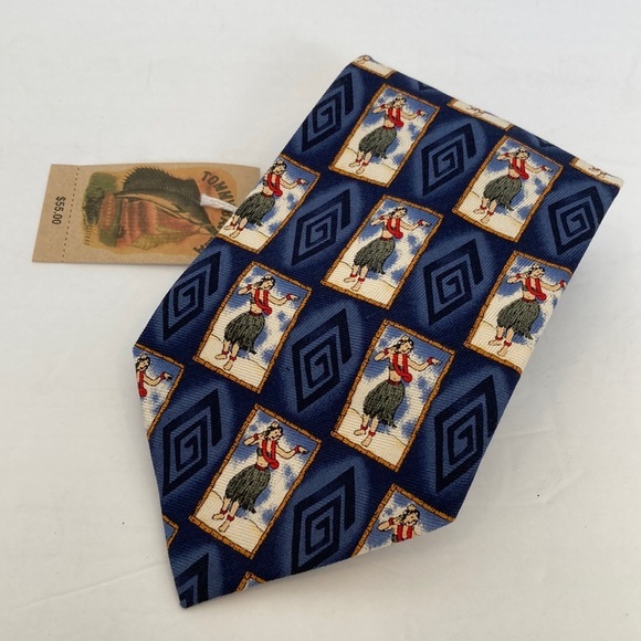 Tommy Bahama Other - Tommy Bahama Blue Hula Girl Tie New With Tags